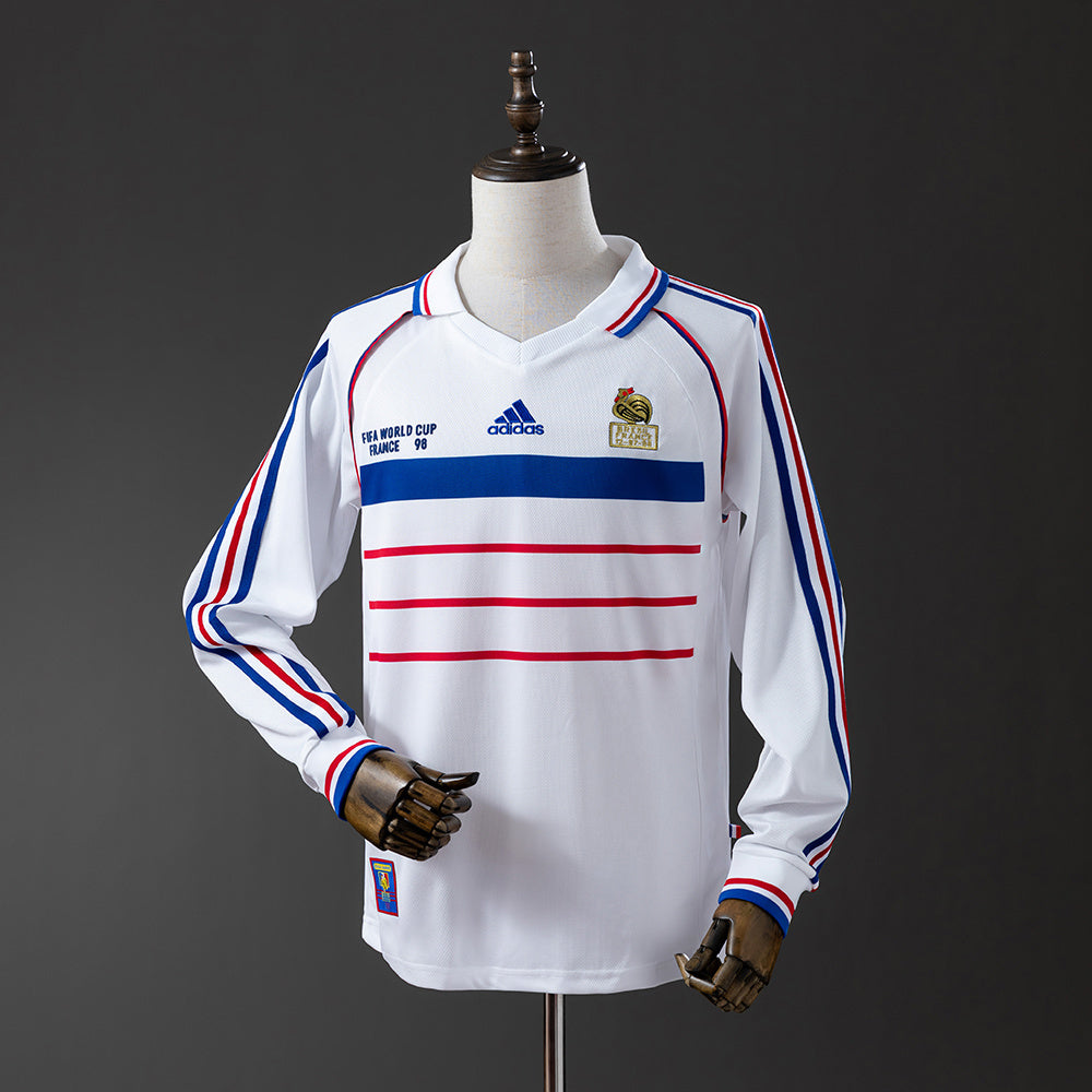 Francia retro 1998 Away Manga Larga