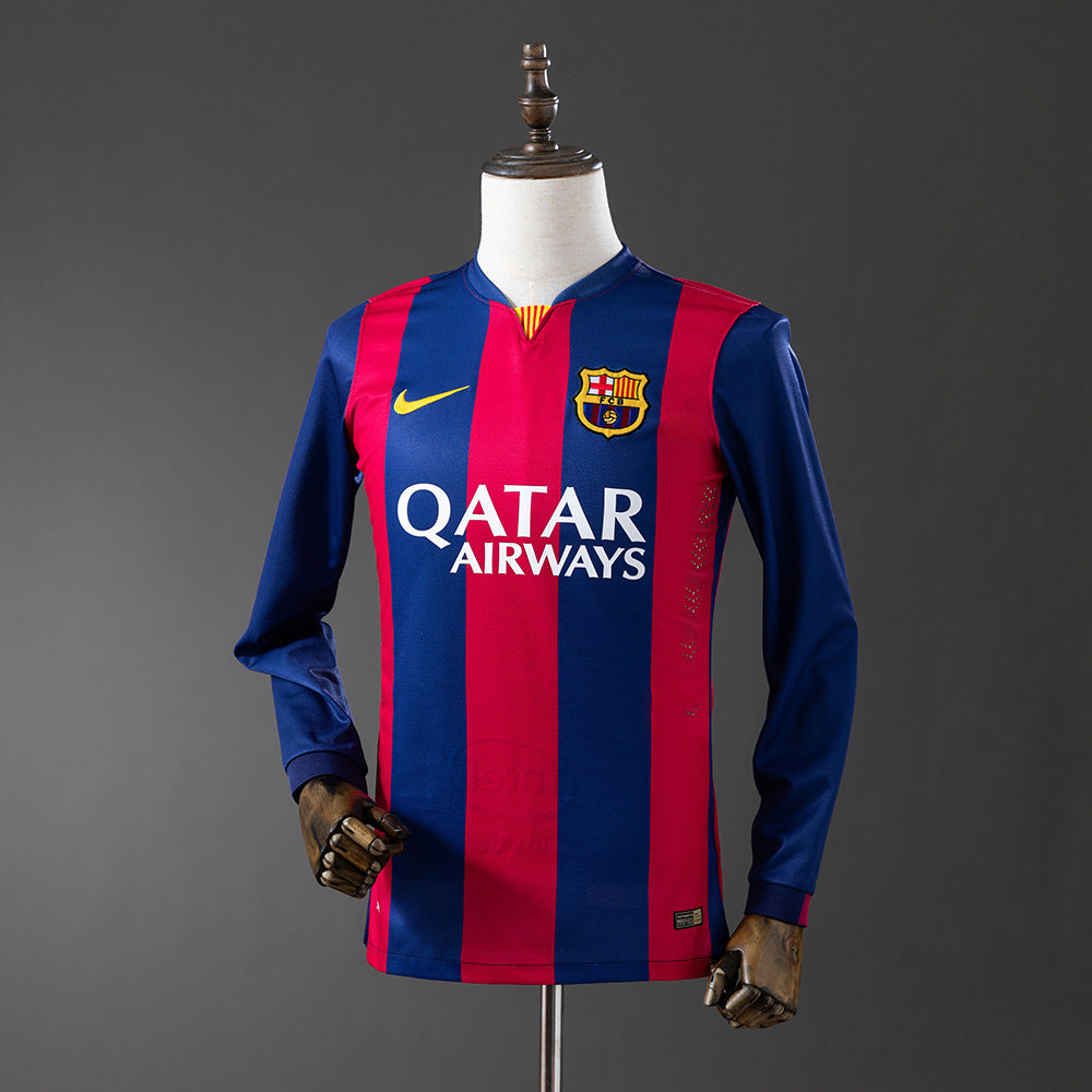 Fútbol Club Barcelona retro 2014/15 Home Manga Larga