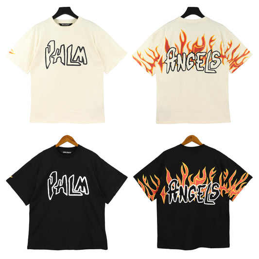 Camiseta Palm Angels Fire Letras