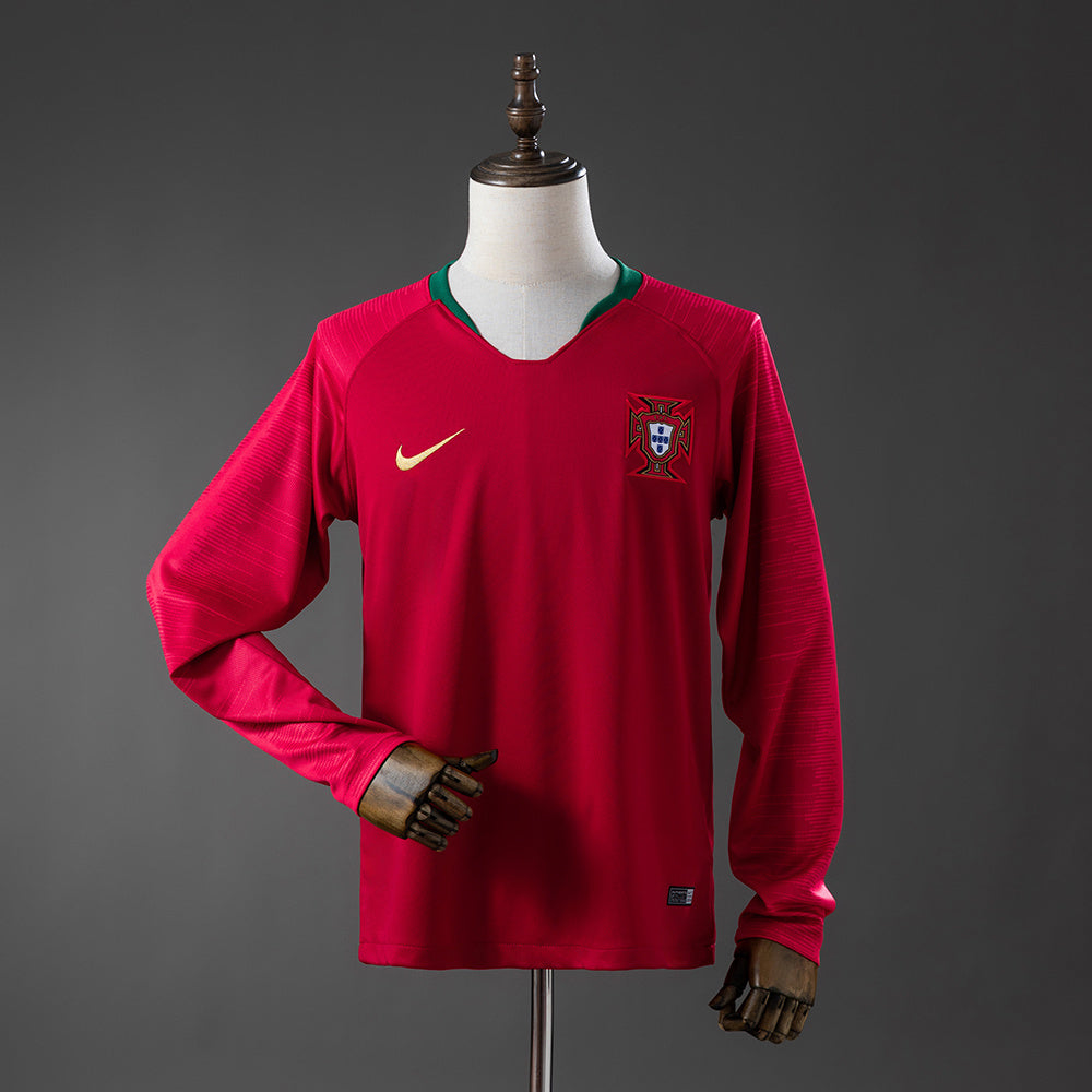 Portugal retro 2018 Home Manga Larga