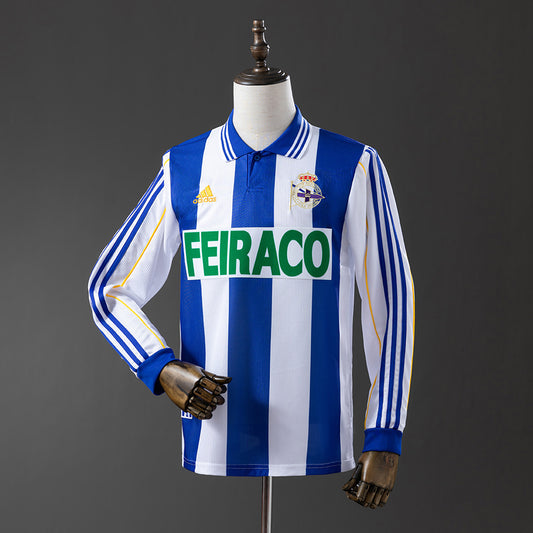 Deportivo de la Coruña retro 1999/00 Home Manga Larga