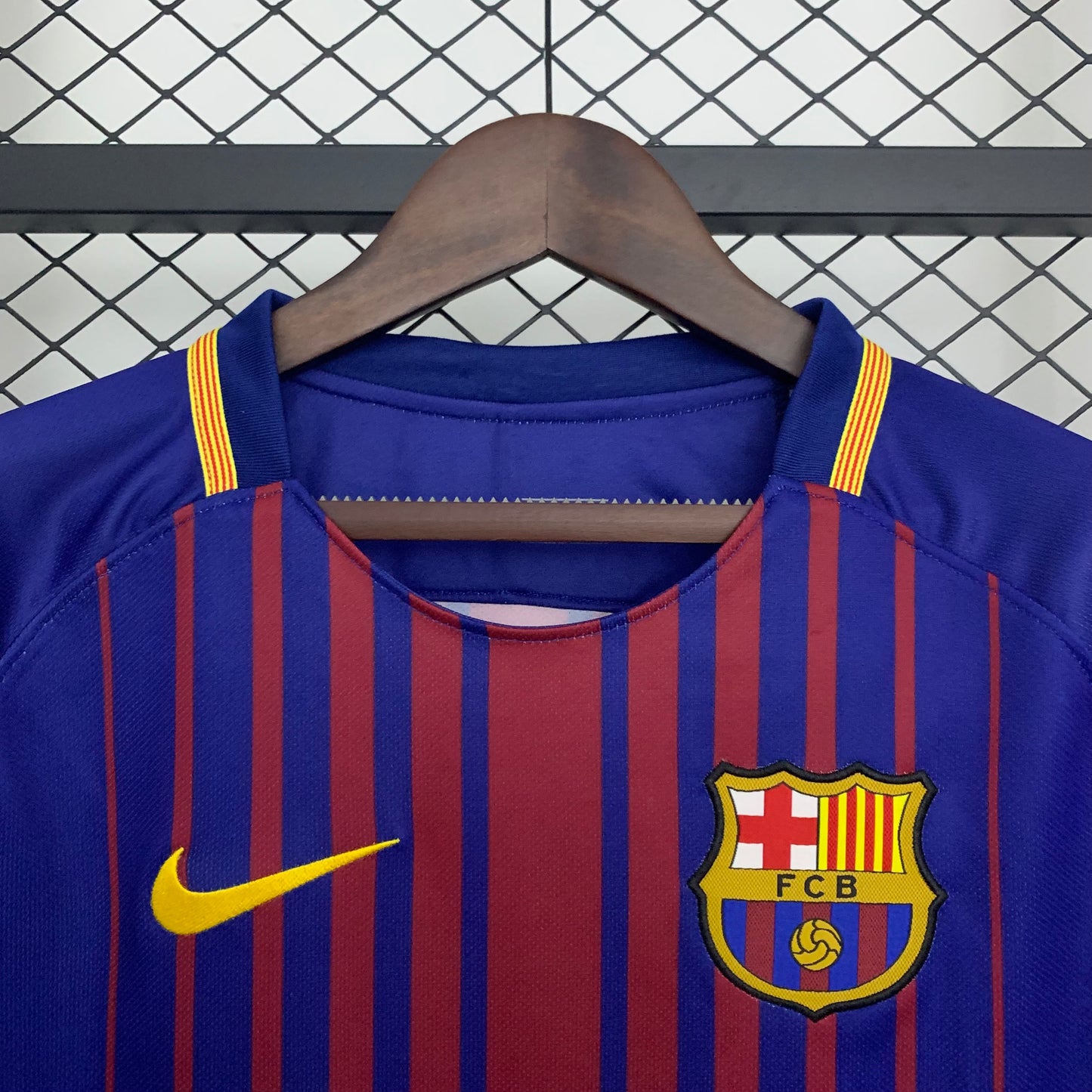 Fútbol Club Barcelona retro 2017/18 Home Manga Larga