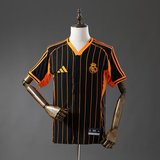 Real Madrid 2025/26 Baseball Black and Orange