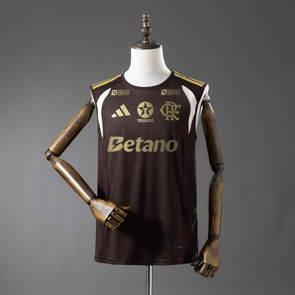 Flamengo 2026/27 Training Marrón Sin Mangas Versión Sponsor
