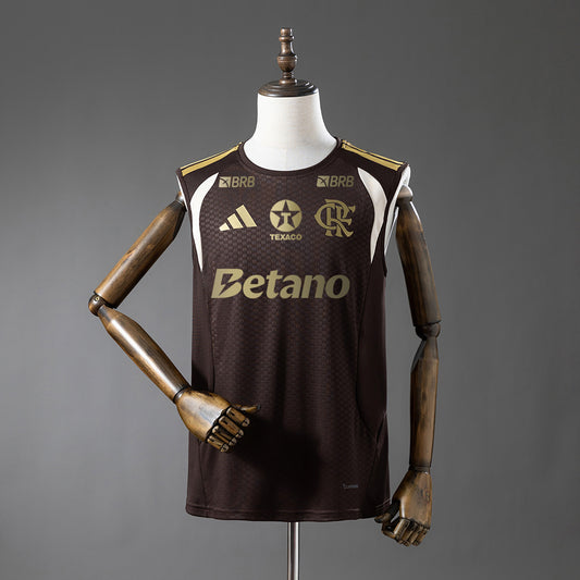 Flamengo 2026/27 Training Marrón Sin Mangas Versión Sponsor