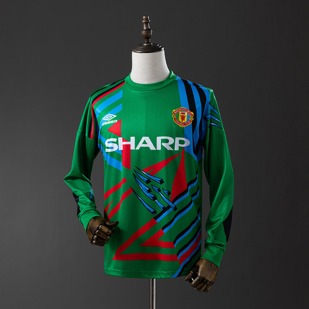 Manchester United retro 1992/94 Portero Manga Larga
