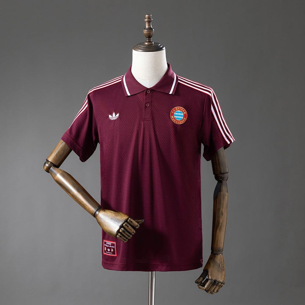 Bayern Munich 2025/26 Polo Granate