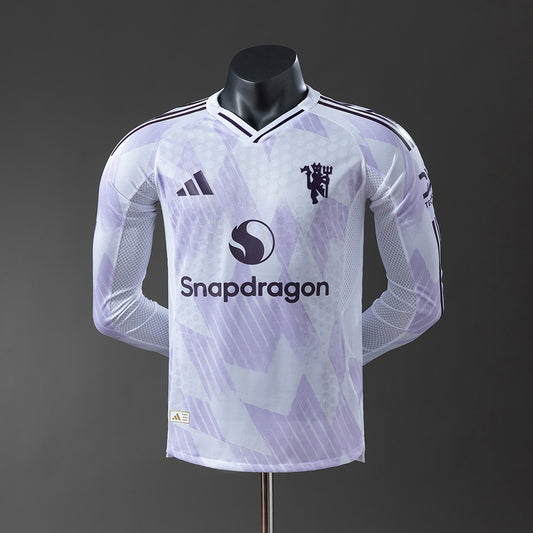 Manchester United 2025/26 Away Player Version Manga Larga