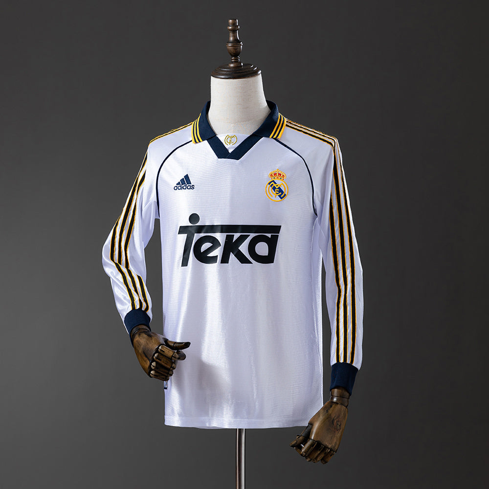 Real Madrid retro 1998/00 Home Manga Larga