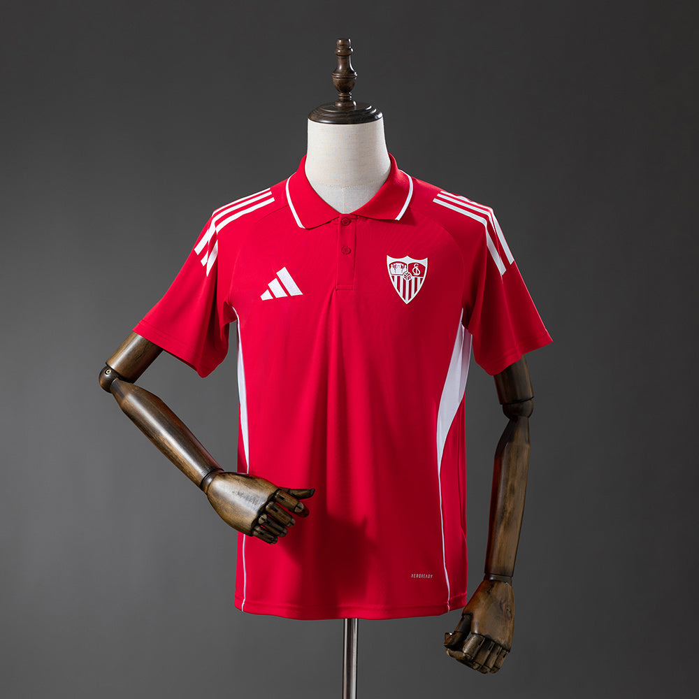 Sevilla 2025/26 Polo Rojo Fan Version