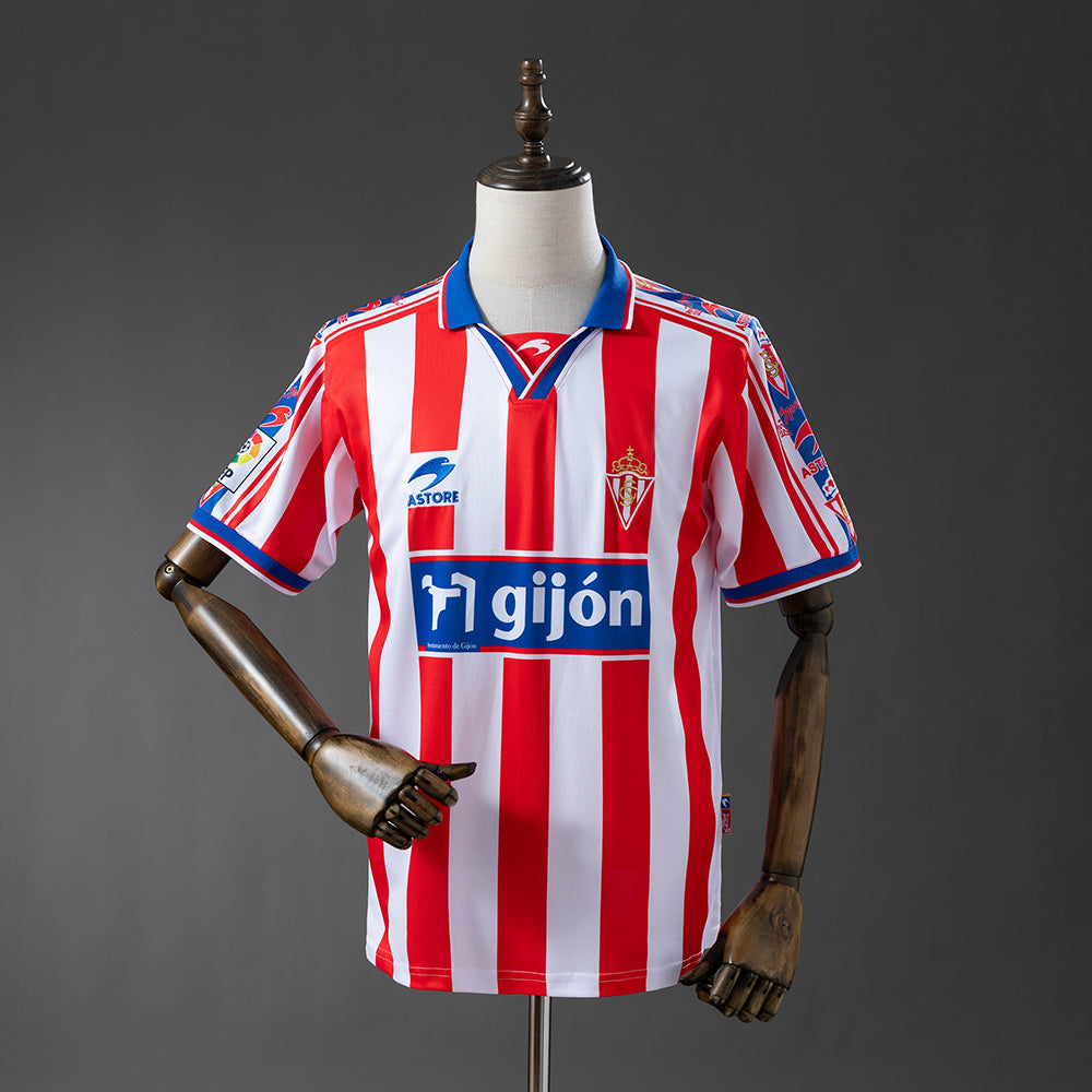 Sporting de Gijón retro 1999/00 Home Fan Version