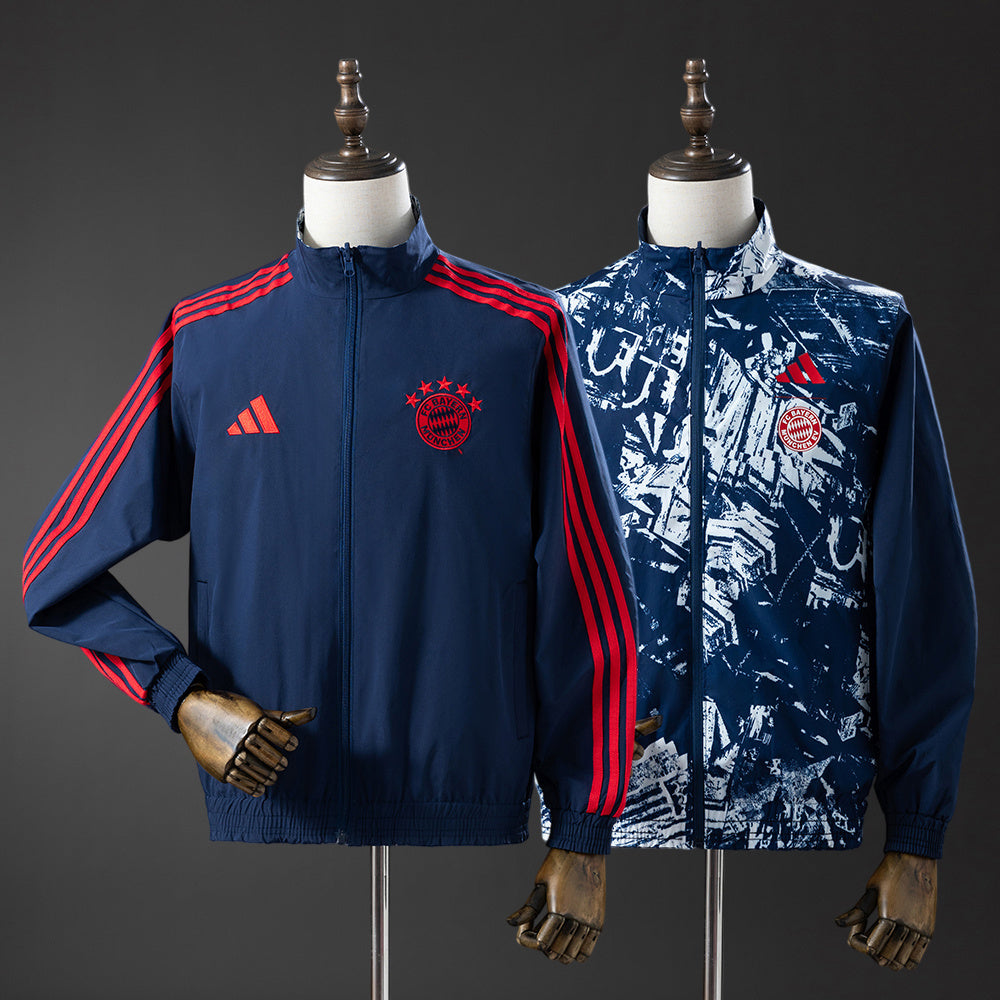 Bayern Munich 2025/26 Abrigo Reversible Azul Marino