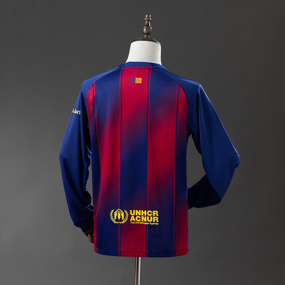 Fútbol Club Barcelona 2025/26 Home Fan Version Manga Larga