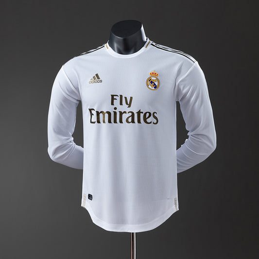 Real Madrid retro 2019/20 Home Manga Larga