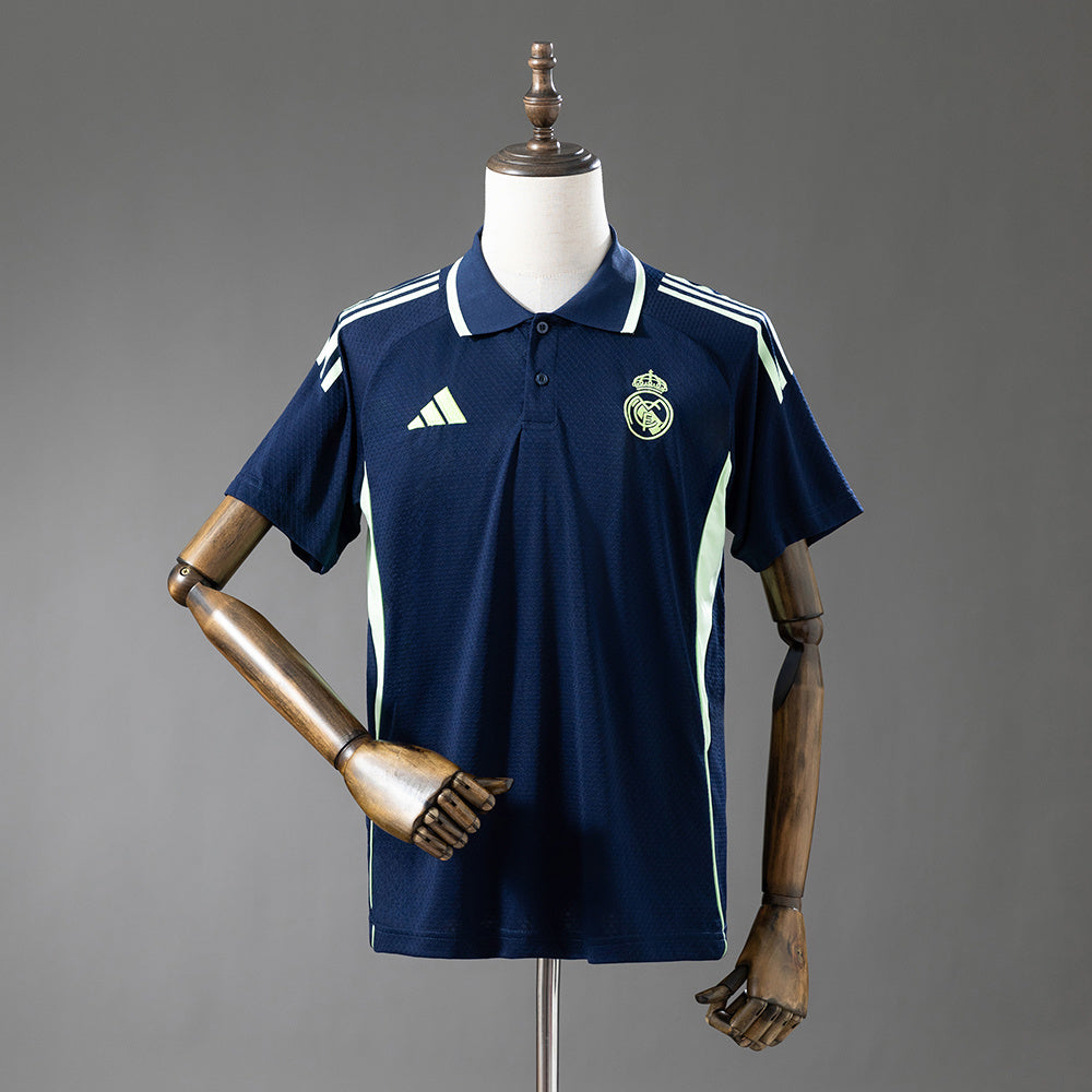 Real Madrid 2025/26 Polo Cyan
