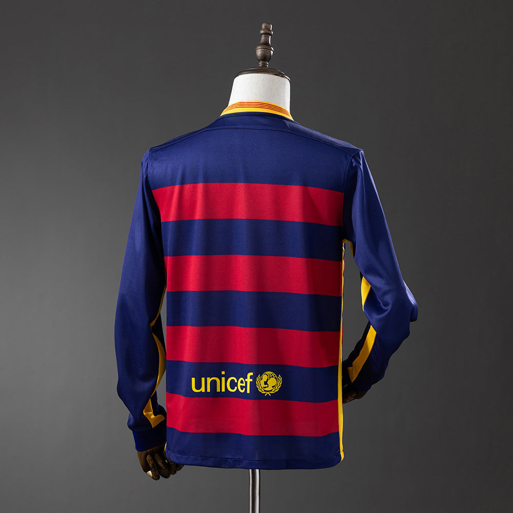 Fútbol Club Barcelona retro 2015/16 Home Manga Larga