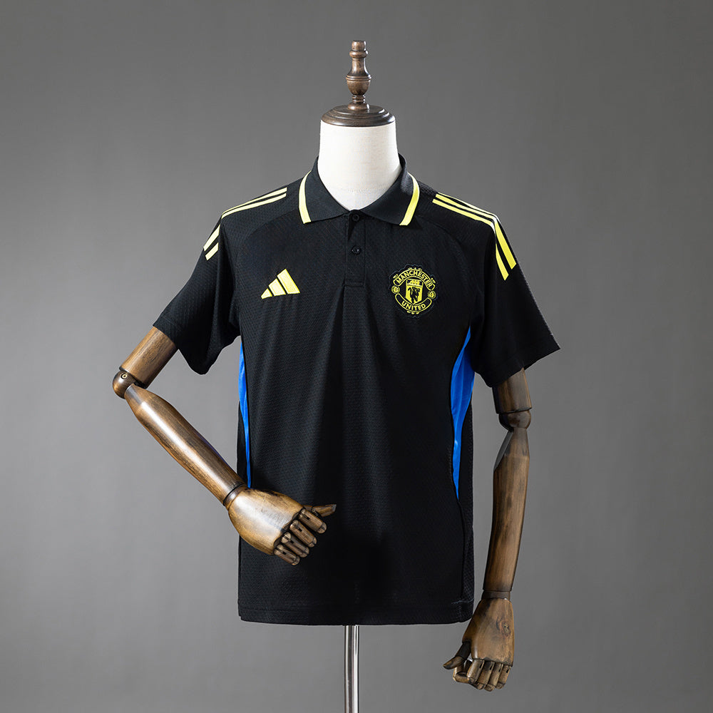 Manchester United 2025/26 Polo Negro