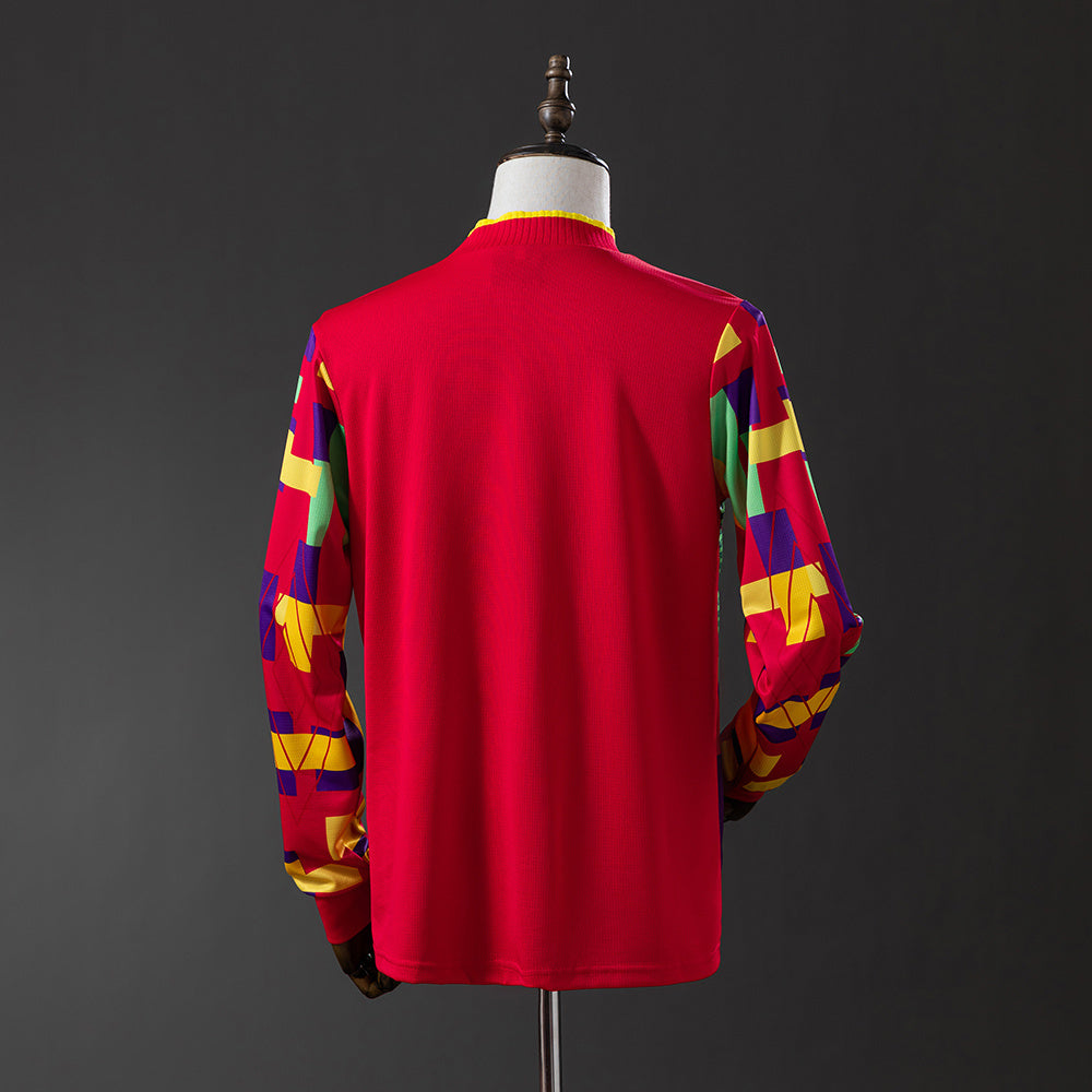 Inglaterra retro 1996 Portero Manga Larga