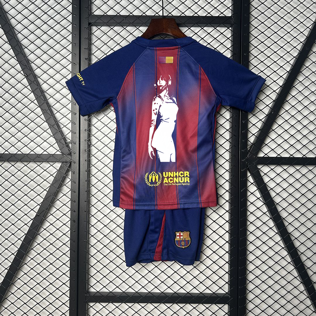 Fútbol Club Barcelona Home x Aitana Cruz Azul Kids Version