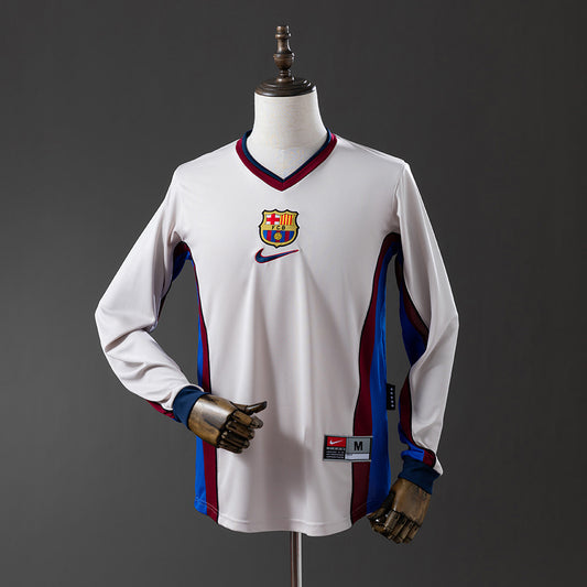 Fútbol Club Barcelona retro 1998/99 Away Manga Larga