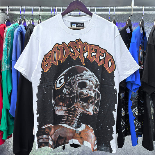 Camiseta Godspeed baseball blanco