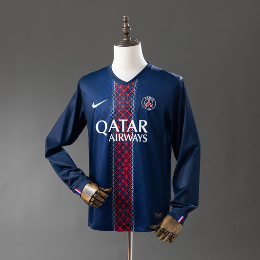 París Saint-Germain PSG 2025/26 Home Fan Version Manga Larga