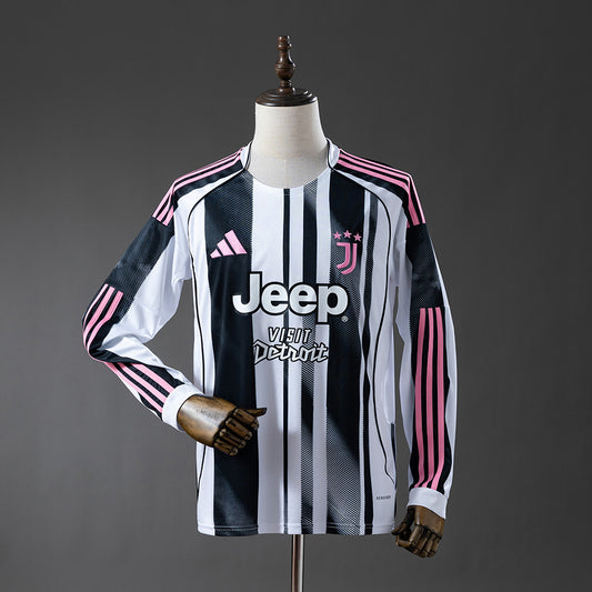 Juventus 2025/26 Home Manga Larga Fan Version