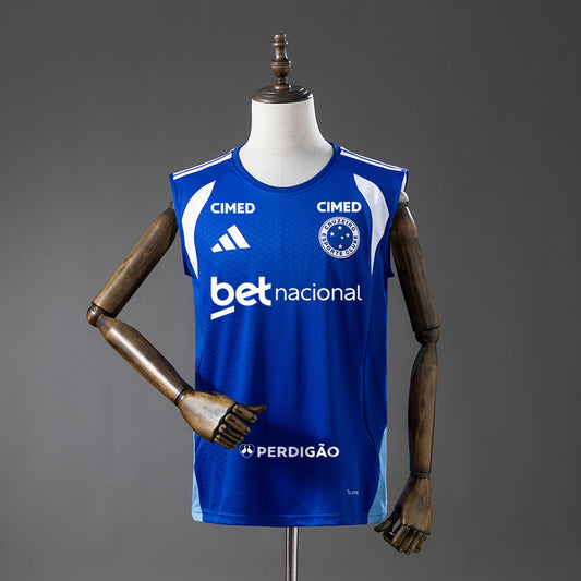 Cruzeiro 2026/27 All Sponsor Training Sin Mangas Azul