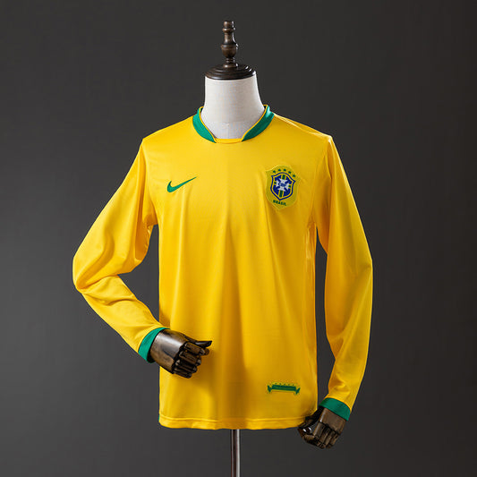 Brasil retro 2006 Home Manga Larga