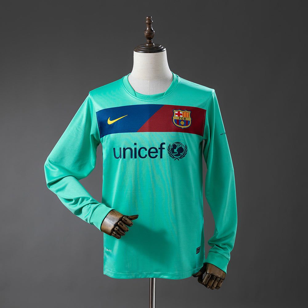 Fútbol Club Barcelona retro 2010/11 Away Fan Version Manga Larga