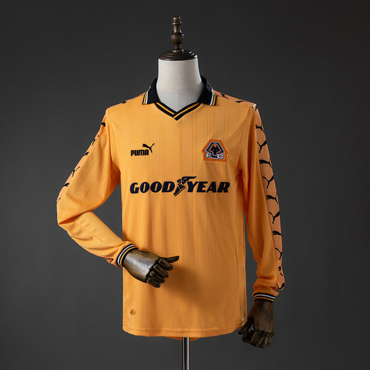 Wolves 1998/99 Home Manga Larga Retro