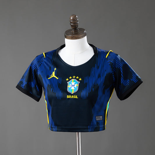 Brazil 2026 Away Crop Top Femenino