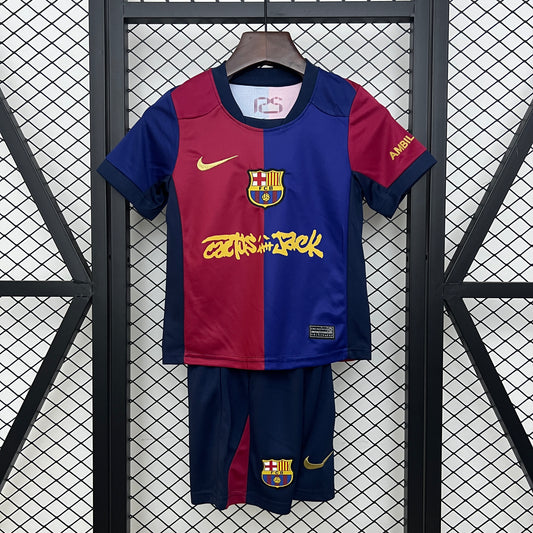 Fútbol Club Barcelona x Travis Scott 2025/26 Home Kids Version