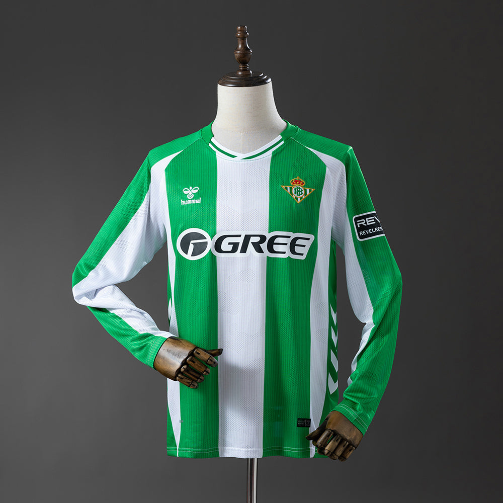 Real Betis 2025/26 Home Fan version manga larga