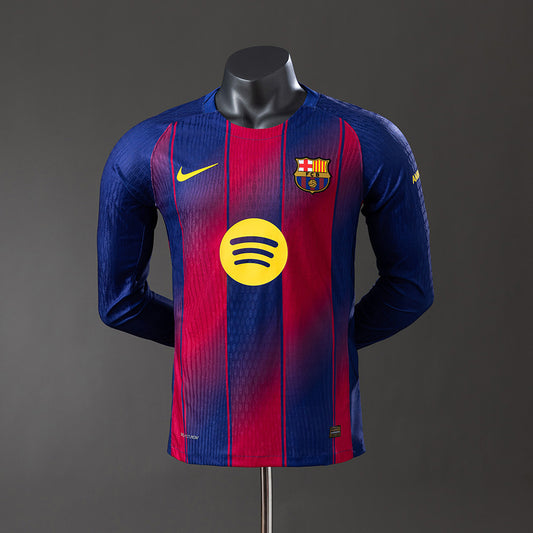 Fútbol Club Barcelona 2025/26 Home Manga Larga Versión Jugador
